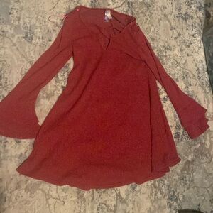 Alya sweater dress with cris cross size small